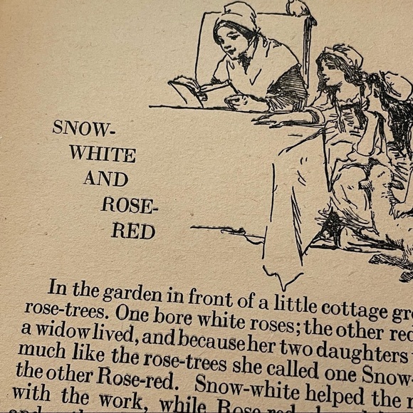 Antique Grimm's Fairy Tales by Brothers Grimm 6 Classic Stories Copyright 1922 - Picture 10 of 16